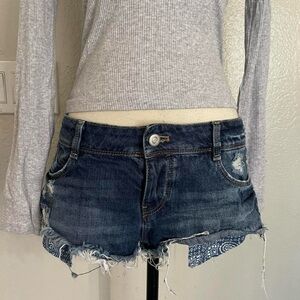 Zara low rise denim Shorts